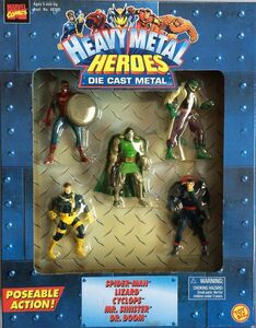 マーベル HEAVY METAL HEROES - DIE CAST METAL 金属製フィギュア 5体セット スパイダーマン サイクロプス Mr.シニスター Dr.ドゥーム ほか