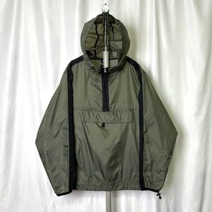 90s 韓国製 OLD GAP ナイロン アノラック ジャケット M パッカブル ギミック プルオーバー パーカー ギャップ 00s オールド ビンテージ