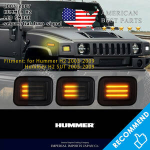 【即日発送】☆送料無料☆HUMMERH2/ハマーH2/LED/流れる/シーケンシャル/ウインカー/SUV/SUT/フロントサイドマーカー 