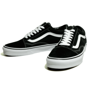 新品 VANS バンズ US アメリカ企画 OLDSKOOL オールドスクール 定番 Black 黒白 メンズ スニーカー US7.5（25.5cm）