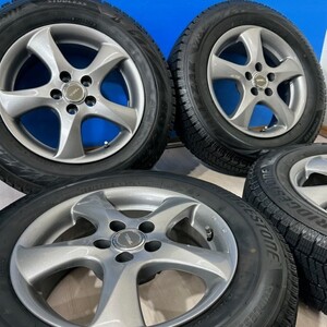 195/65R15 スタッドレス タイヤホイールセット ブリヂストン BLIZZAK VRX2　195/65/15　4本　【来店交換も大歓迎】