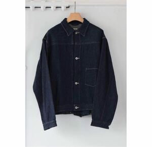 22AW【comoli / コモリ】デニム ジャケット size4 NAVY ¥41,800税込