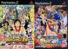 PS2 2本セット ONE PIECE パイレーツカーニバル+グラバト!RUSH