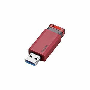 【新品】【5個セット】 エレコム USBメモリー/USB3.1（Gen1）対応/ノック式/オートリターン機能付/64GB/レッド MF-PKU3064