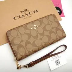 新作　新品　COACH　長財布　レディース