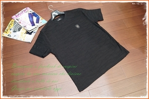 ◆◇Be Ambition 楊柳ボーダー クルーネック カットソー Tシャツ/半袖/XL/黒/おとこのブランド ビッグ サイズ ll 2l ビーアンビション◇◆