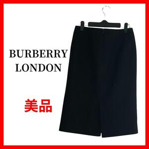 BURBERRY　バーバリー ロンドン スカート　ブラック　シルク混　B1251