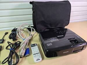 動作品♪ EPSON プロジェクター EH-TW410 WXGA エプソン ３LCD方式 2800lm リモコン付き ケース付き オフィス用品 事務用品 会議 プレゼン