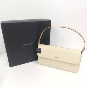 2289【未使用品】BURBERRY バーバリー ハンドバッグ ベージュ レザー ワンショルダー