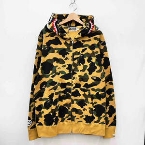 A BATHNIG APE アベイシング エイプ 1ST CAMO 2ND SHARK FULL ZIP HOODIE シャーク フルジップ パーカー フーディ定番 1J70115006 サイズXL