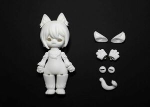 ★球体関節人形★ ファンタジー 猫少女 女の子 BJD 1/12 28cm カスタムドール 人形 本体のみ 素体 ノーメイクアップ D340