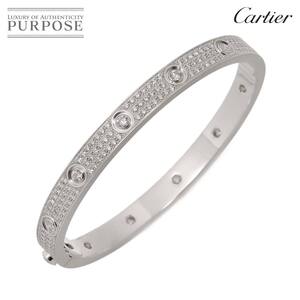 カルティエ Cartier ラブ ブレス #18 フル パヴェ ダイヤ K18 WG 750 ブレスレット Love Bracelet 90255597