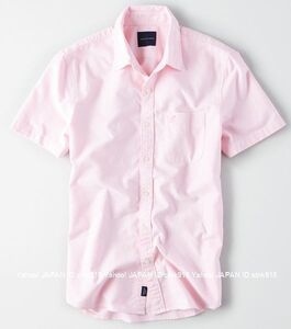 〓SALE!! アメリカンイーグル/US L/AEO オックスフォード半袖シャツ/Pink