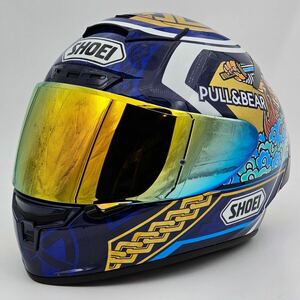 SHOEI X-14 X-FOURTEEN MARQUEZ MOTEGI3 ショウエイ エックス - フォーティーン マルケス モテギ3 TC-2 (BLUE/GOLD) XLサイズ(61-62cm)