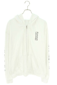 クロムハーツ パーカー SWTSHRT HD ZIP/ジップパーカー サイズ:L 袖ロゴプリントダガージップアップパーカー 中古 SJ02