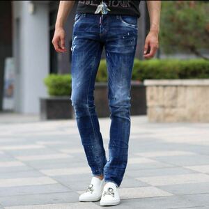 DSQUARED2 ディースクエアード SLIM jeansスリム デニム パンツ 42 S74LB0258 ★送料無料★