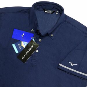 ●送料390円可能商品 ミズノ ゴルフ MIZUNO GOLF 新品 メンズ 吸汗速乾 ボタンダウン ポロシャツ [52JA905214-XL]一 三 参★QWER QQAA-20