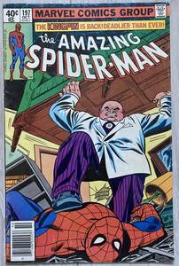 アメコミ Amazing spider man 197 スパイダーマン 1979年 marvel マーベル リーフ ヴィンテージ ヴェノム venom ironman アイアンマン
