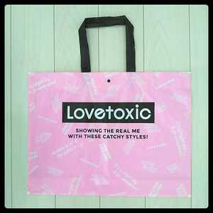 Lovetoxic★ラブトキシック★ショップ袋 ショ袋 ショッパー★ビニール★ピンク★送料180円 エコバッグ