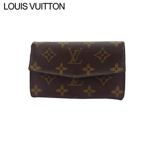 ルイ ヴィトン 二つ折り 財布 ファスナー レディース メンズ ポルトモネジップ M61735 モノグラム LOUIS VUITTON 中古