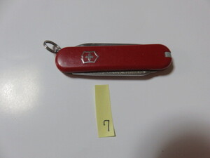 VICTORINOX ビクトリノックス SWISS スイス ナイフ 携帯ナイフ ツールナイフ アウトドア キャンプ №7 レッド 赤 サイズ58-15-8㎜ ユーズド