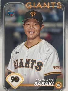 佐々木俊輔 Topps NPB RC 読売ジャイアンツ 巨人BBM 