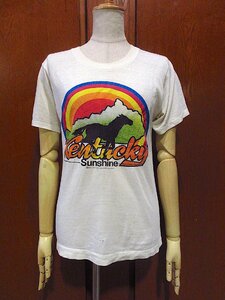 ビンテージ80’s●KENTUCKY SUNSHINEプリントTシャツ●241014m4-m-tsh-ot半袖アニマルトップスメンズ古着