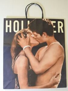 HOLLISTER ホリスター ショッパー ショッピング袋 紙袋 ショッピングバッグ ショップ袋 j m1226★