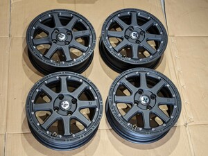 MLJ☆XTREAM-J★エムエルジェイ☆エクストリーム★14インチ アルミホイール■4穴 PCD100☆4.5J☆インセット+43■軽トラ、軽バン、軽自動車