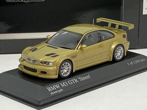 1/43 BMW M3 GTR ストリート　2001 フェニックス イエロー　ミニチャンプス　400 012101