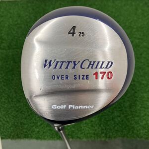 ☆ ジュニア・レフティー用　GolfPlanner WITTY CHILD OVER SIZE170 フェアウェイ4番　25° 