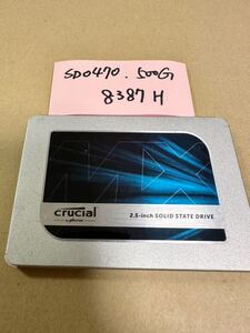 SD0470 /【中古動作品】crucial 2.5 インチSATA SSD 500GB 動作確認済み8387H