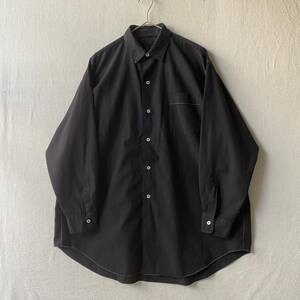 【後染め】80s robe de chambre COMME des GARCONS シャツ / ブラック オーバーサイズ アーカイブ 90s T2-11011-9548 sale