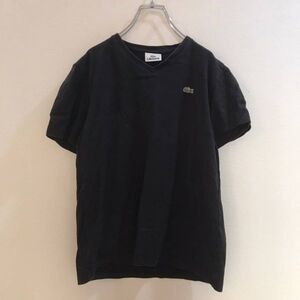 定番LACOSTE/ラコステ レディース 半袖Tシャツ ロゴ刺 ブラック黒 3