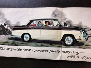 MG MAGNETTE MARK Ⅳ エム・ジー マグネット マーク 4 当時物カタログ !! ☆ BMC THE MG COMPANY 英国車 絶版 旧車カタログ ポスター大！