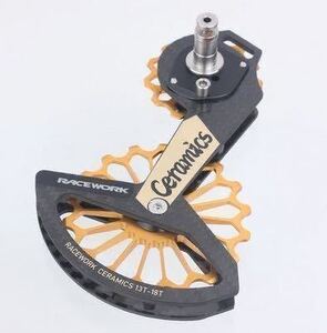 超軽量カーボン セラミック ビッグプーリー 18T 13T R8000/8050/8070/9170/9150/9100 Ultegra DURA-ACE TOKEN Shuriken TK1729S Zenith