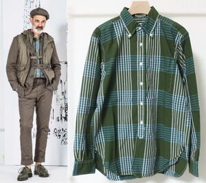 Engineered Garments エンジニアードガーメンツ 19th BD Shirt Cotton Plaid ボタンダウン チェック シャツ XS