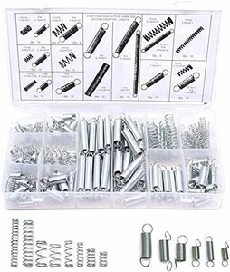 圧縮ばね 引張ばね 20種類 コイルばね 圧縮スプリング バネセット 収納ケース付き スプリング ピックツール DIY 修理 実験 開発 試作 機構