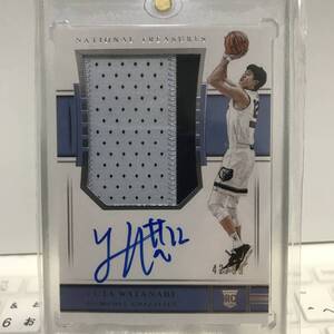 NBA YUTA WATANABE AUTO 2018-19 PANINI NATIONAL TREASURES Patch Jersey On Card Autograph ROOKIE /99 枚限定 渡邊雄太 直筆 サイン