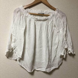 Bershka XS ベルシュカ カットソー 七分袖 Cut and Sewn 白 / ホワイト / 10010748