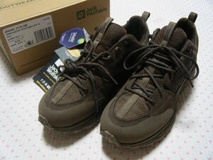 ジャックウルフスキン　JackWolfskin　TERRAQUEST TEXAROPE LOW　トレッキング用高性能/防水シューズ　茶系　サイズ 27.0㌢　定価 28,600円