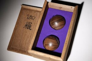 ☆撫子☆沈香玉二点　直径約5cm　(検)伽羅 香木 唐物 中国美術 古玩 古道具
