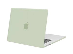 y070909m MOSISO MacBook Air 15インチ ケース A2941 保護 プラスチックカバー セージグリーン