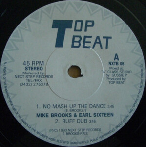 英10 Mike Brooks & Earl Sixteen No Mash Up The Dance NXTB05 Top Beat Records /00200