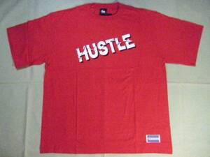 ★DOUBLEHARD★ダブルハード★HUSTLE ロゴ★Tシャツ★赤★L★