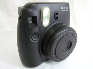 1000円スタート インスタントカメラ FUJIFILM 富士フィルム instax mini 8 黒 ブラック ポラロイド チェキ 通電動作確認済 WHO H9008