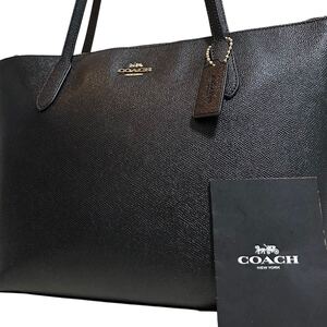 1円～【未使用】入手困難品 コーチ COACH トートバッグ ビジネスバッグ ブリーフケース A4 2way レザー メンズ レディース ブラック 黒