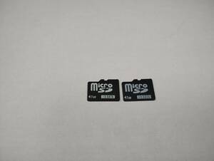 2枚セット　1GB　I・O DATA　microSDカード　フォーマット済み　メモリーカード