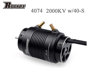 ☆ROCKET-RC 4074 2000KV 4極 ブラシレスマリンモーター 水冷ジャケット付き (5mmシャフト) RCボートに！ 