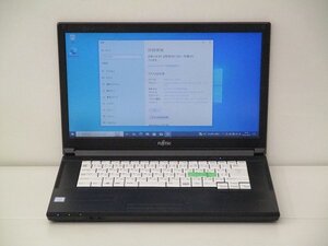 【1円スタート】富士通 LIFEBOOK A579/B FMVA64005 Core i3 8145U 2.1Ghz 8GB 256GB(SSD) 15.6インチ HD (1366×768) Windows10 Pro 64bit